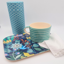 Charger l&#39;image dans la galerie, Mug Sgrafitto - Turquoise
