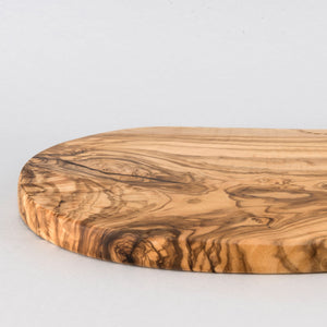 Planche à découper en bois d'olivier, sculptée à la main, avec de nombreuses veines